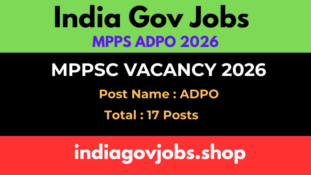 MPPSC ADPO Recruitment 2026