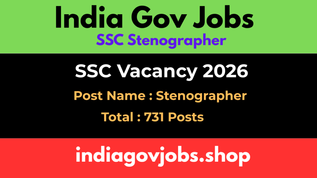 SSC Stenographer Recruitment 2026