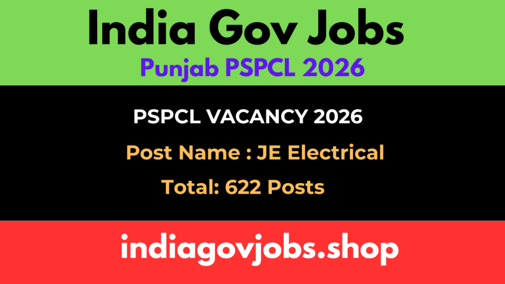 Punjab PSPCL JE Electrical Recruitment 2026