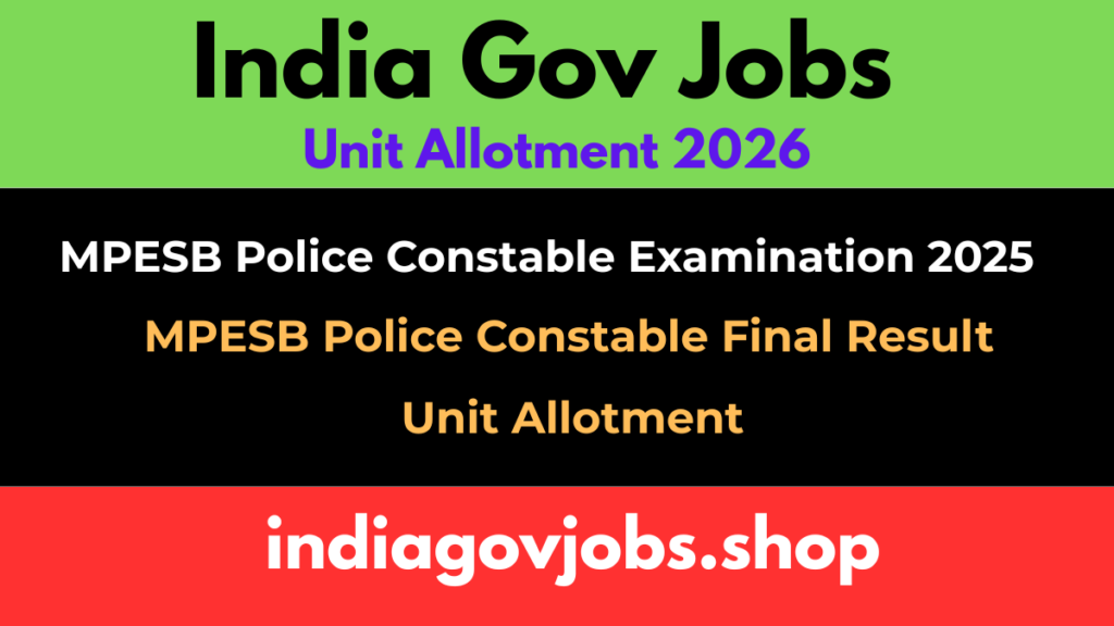 MPESB police constable 2026