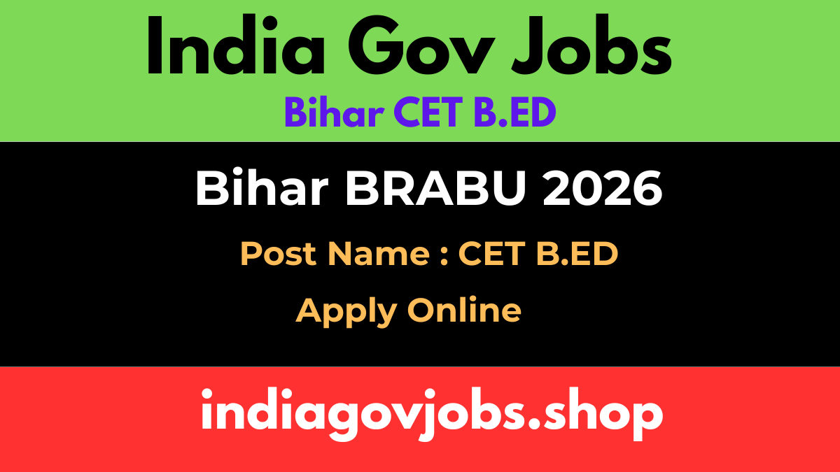 Bihar CET B.Ed Online Form 2026