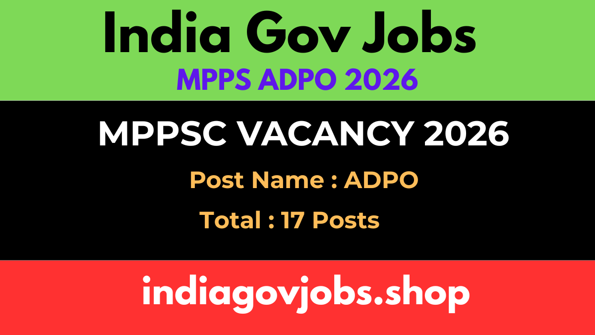 MPPSC ADPO Recruitment 2026