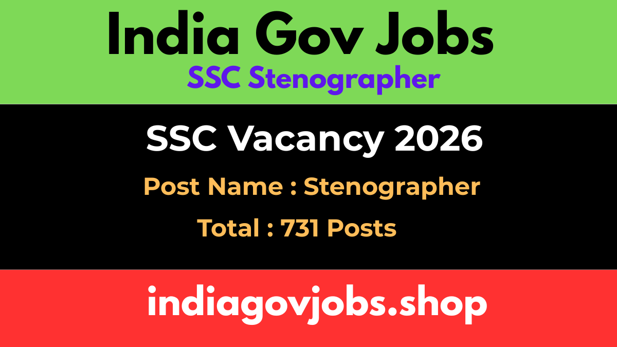 SSC Stenographer Recruitment 2026
