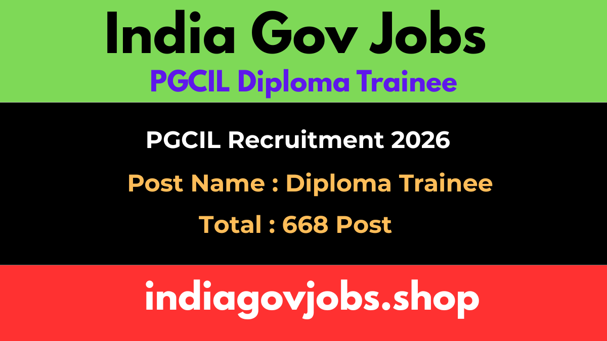 pgcil diploma trainee 2026